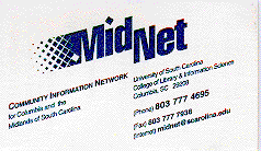 a picture of MidNet's business card