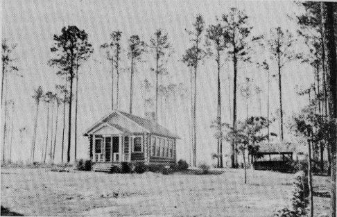 Faith Cabin Library-Saluda County, South Carolina. From:  Stanford, Edward. (1944). Library Extension Under the WPA.  Chicago:  Univeristy of Chicago Press.