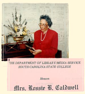 Photo of Mrs. Rossie Caldwell