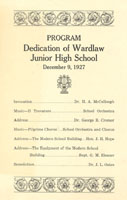 Wardlaw Dedication Program