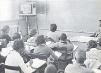 Students viewing educational television, Booker T. Washington 1965
